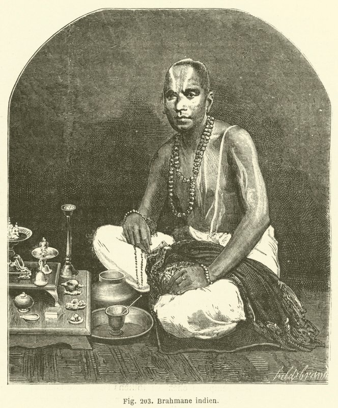 Brahmins India (metszet) alkotó: European School