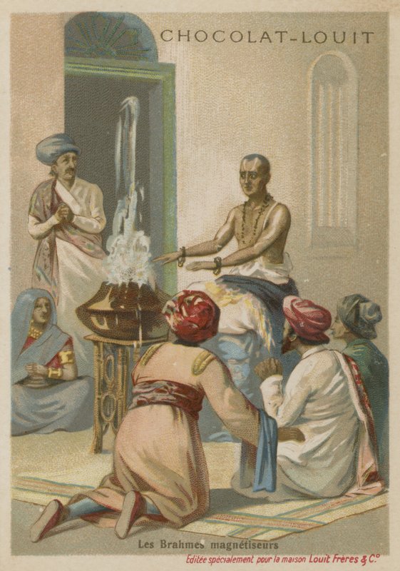 A brahmin mágnesességgel emeli a vizet, India alkotó: European School