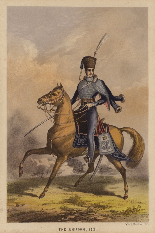 Brit lovassági egyenruha alkotó: European School