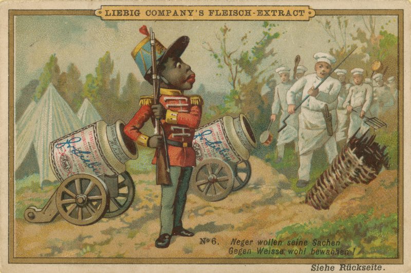 Cartoon African Guards Leibig Meat Extract Canon alkotó: European School