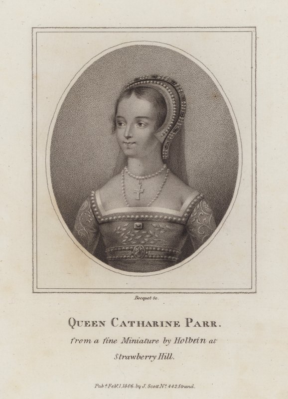 Catherine Parr, VIII. Henrik király hatodik felesége (metszet) alkotó: European School