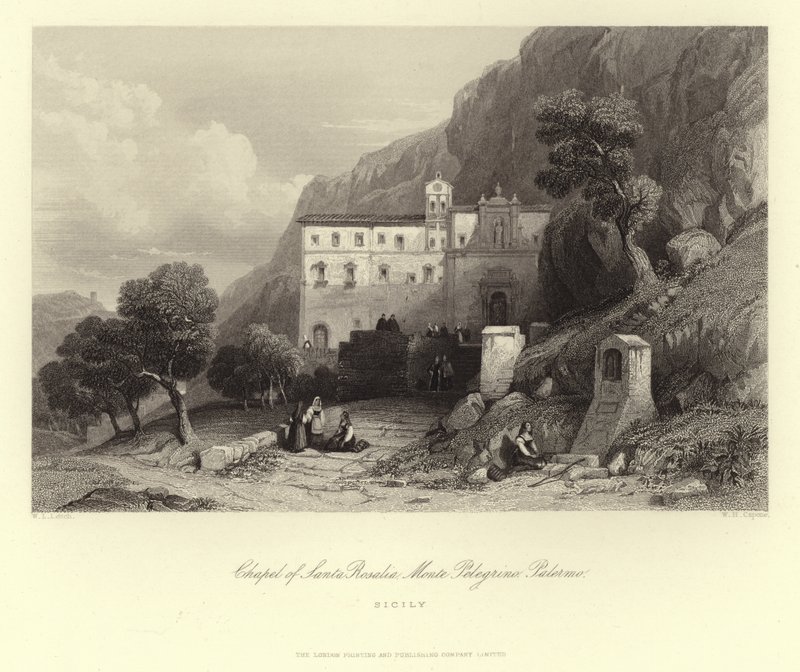 Santa Rosalia kápolna, Monte Pellegrino, Palermo, Szicília, Olaszország alkotó: European School