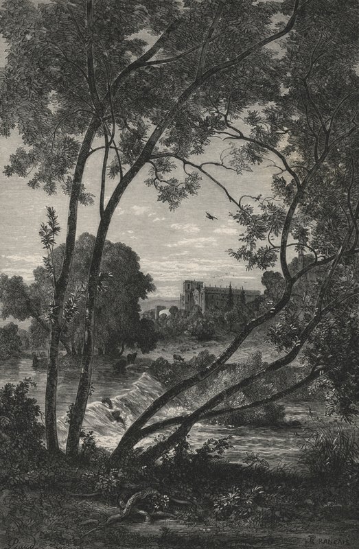 Chatsworth, Devonshire hercegének, Anglia (metszet) alkotó: European School