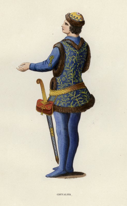 Chevalier (színes metszet) alkotó: European School