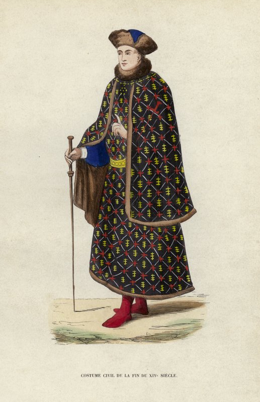 Polgári viselet a XIV. század végéről alkotó: European School