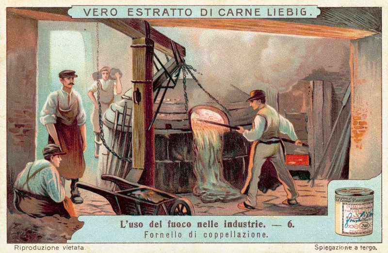 Kupelláló kemence (chromolitho) alkotó: European School