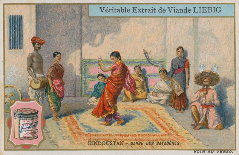 Táncoló lányok tánca Hindusztánban alkotó: European School