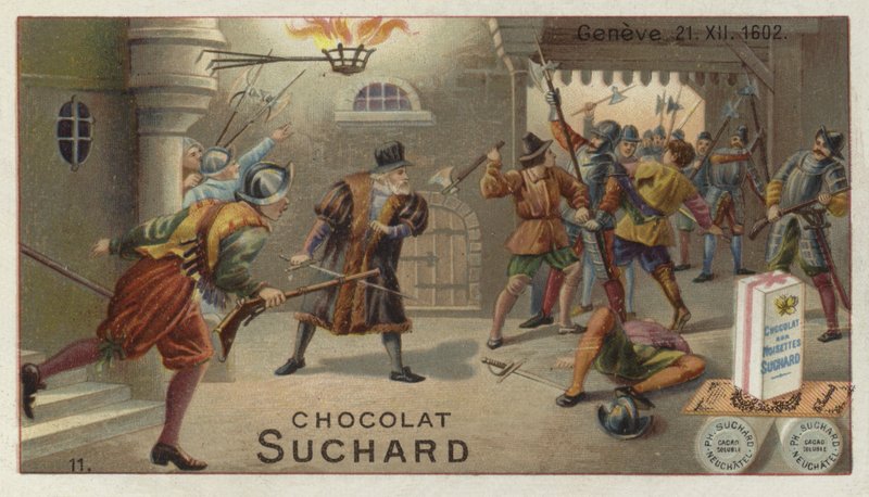 A szavojaiak támadásának veresége Genf ellen, 1602. december 21 alkotó: European School