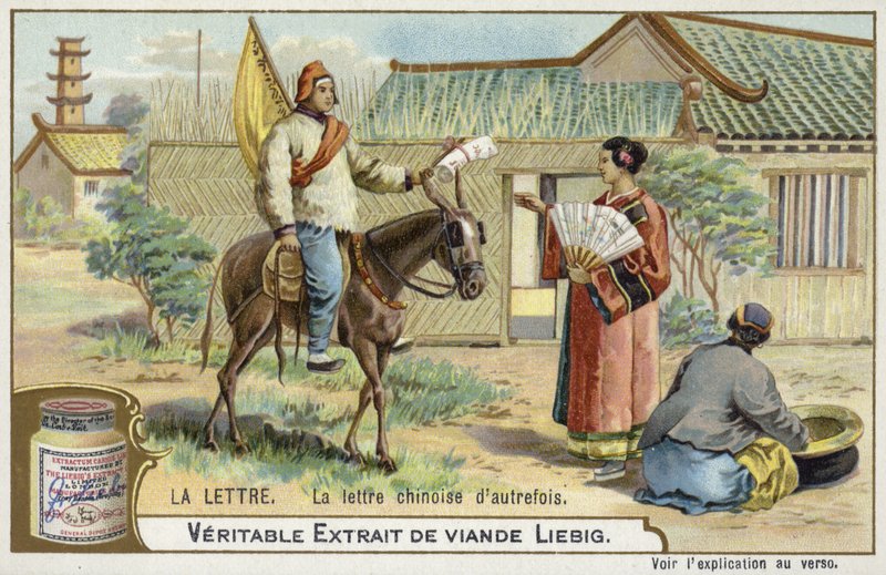 Levél kézbesítése a régi időkben, Kína alkotó: European School