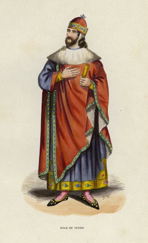 Doge De Venise (színes metszet) alkotó: European School