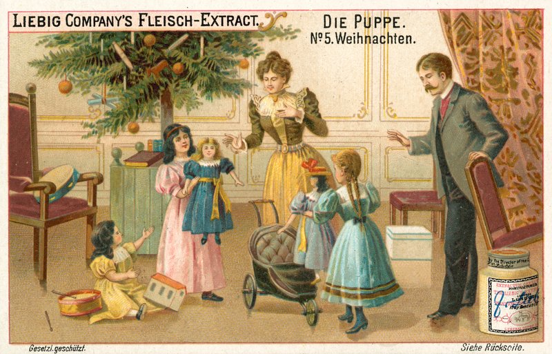 Babák karácsonykor (chromolitho) alkotó: European School