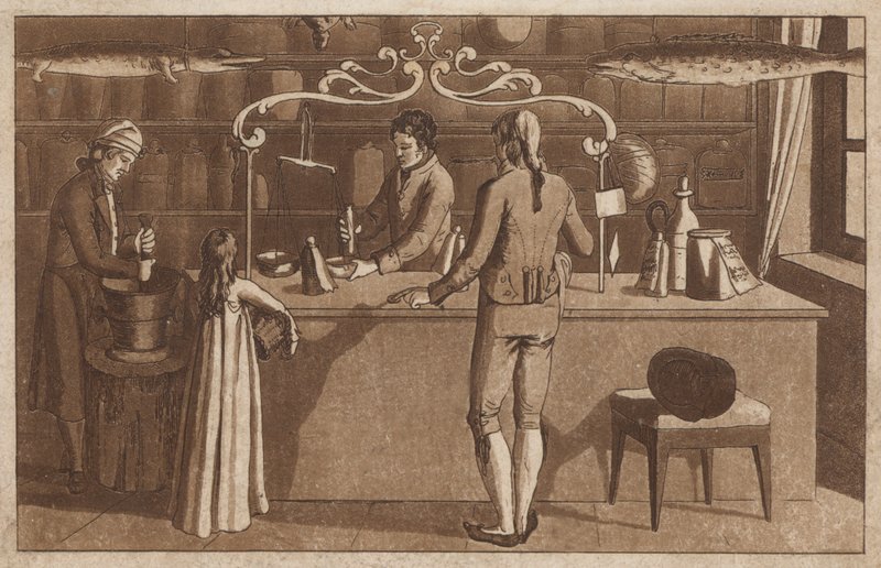 Gyógyszerész (litho) alkotó: European School