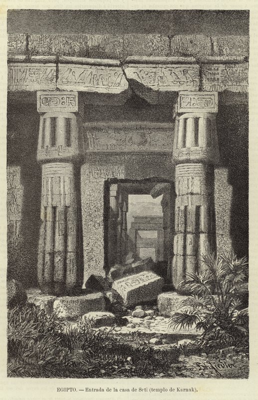 Egyiptom – Seti házának bejárata alkotó: European School