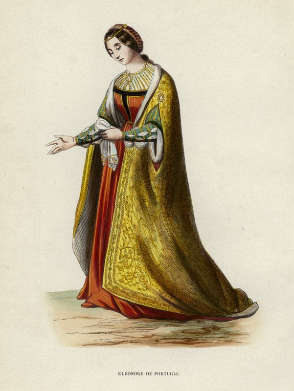 Eleonore De Portugal (színes metszet) alkotó: European School