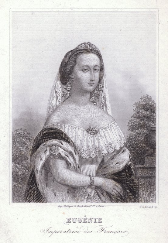 Eugenie császárné, a francia I. Napóleon hitvese (metszet) alkotó: European School