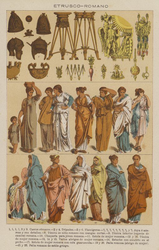 etruszk, római (színes litho) alkotó: European School