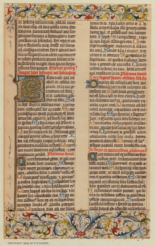Facsmile a Gutenberg Bibliából alkotó: European School