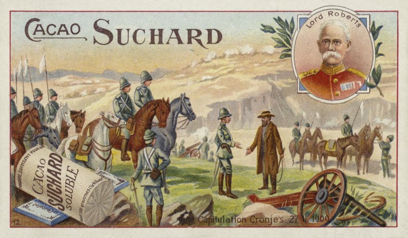 Lord Roberts tábornagy és Piet Cronje feladása, búr háború, 1900. február 27. alkotó: European School
