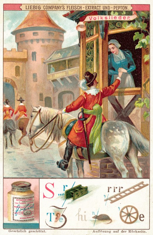 Népdal (chromolitho) alkotó: European School