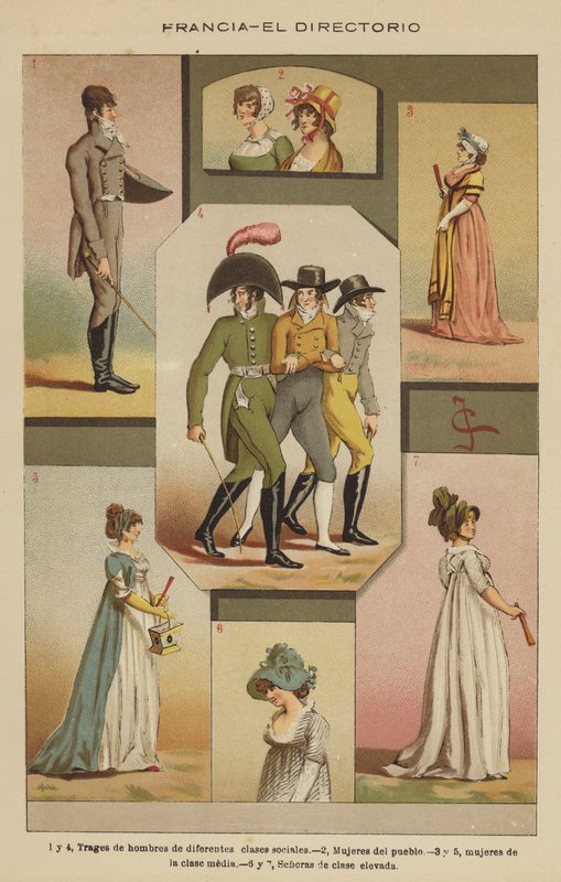 Franciaország, The Directory (színes litho) alkotó: European School