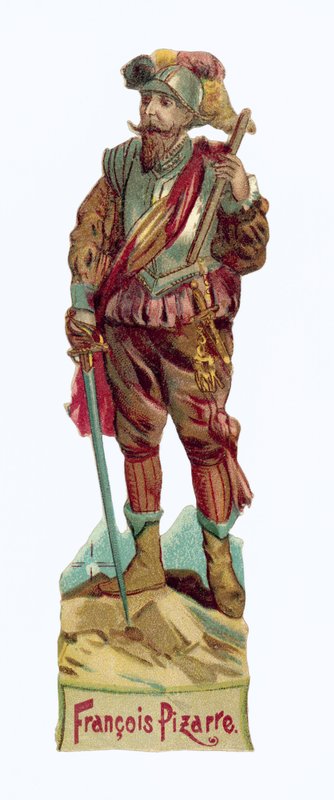 Francisco Pizarro (chromolitho) alkotó: European School