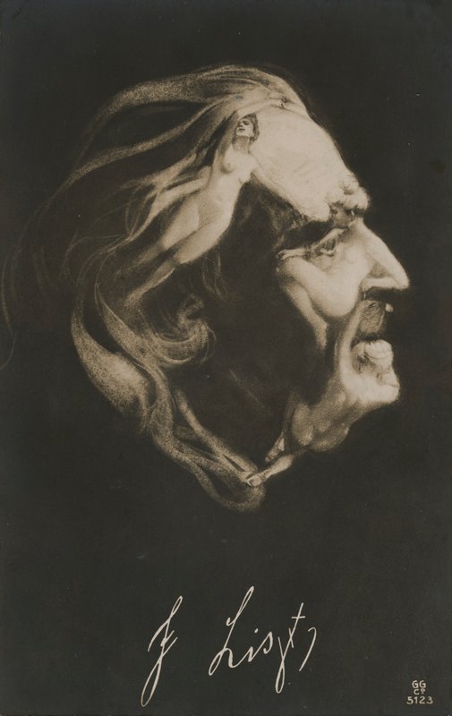 Liszt Ferenc, magyar zeneszerző, karmester és zongoraművész (litho) alkotó: European School