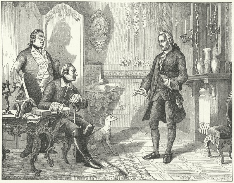 Porosz Nagy Frigyes Christian Furchtegott Gellért költővel alkotó: European School