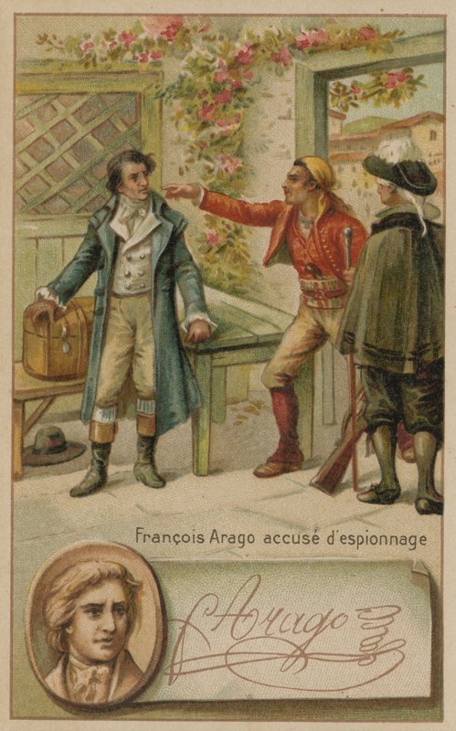 Francois Arago francia tudóst kémkedéssel vádolják a spanyolok, Mallorca, 1808 alkotó: European School