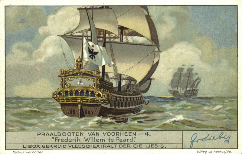 Friedrich Wilhelm lóháton, a Brandenburgi Haditengerészet zászlóshajója, 16. század alkotó: European School