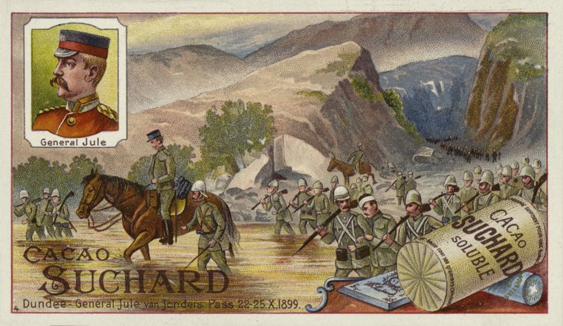 Yules tábornok csapatai a Jonders-hágónál, búr háború, 1899. október 22-25. alkotó: European School