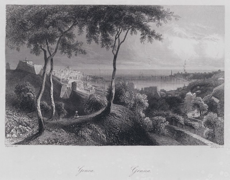 Genova (metszet) alkotó: European School