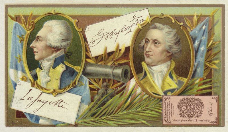 Gilbert du Motier, Marquis de Lafayette és George Washington alkotó: European School