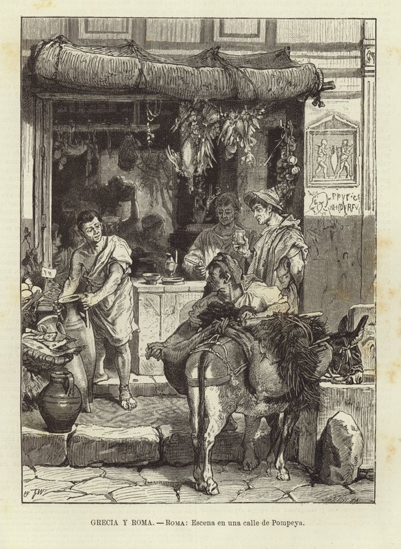 Görögország és Róma – Róma: Utcai jelenet Pompejiben alkotó: European School