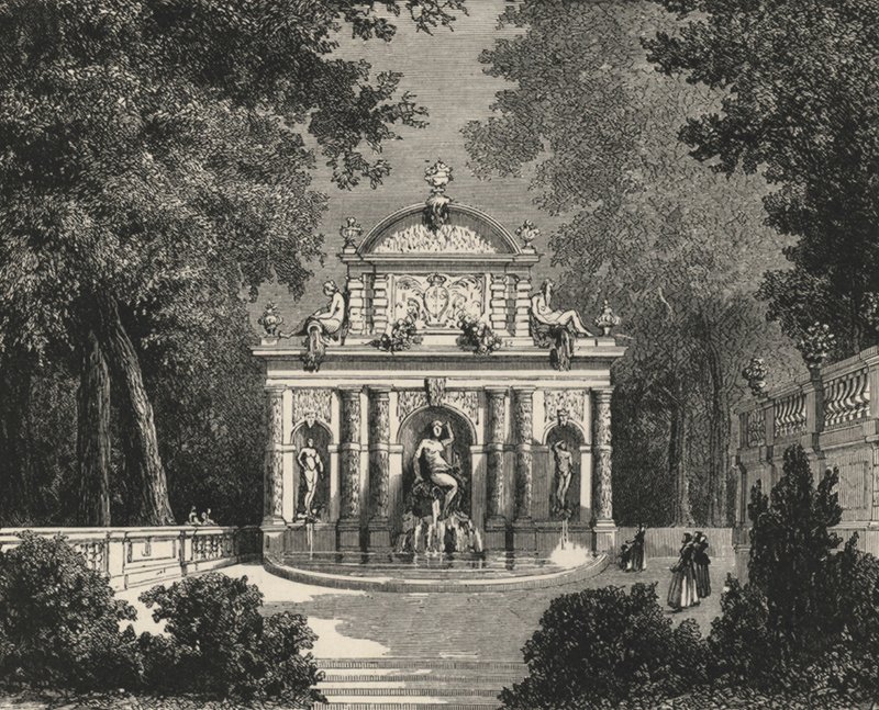 Grotte de Marie de Medicis au Luxembourg (metszet) alkotó: European School