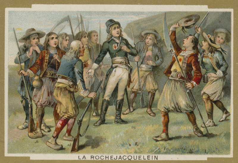 Henri de la Rochejacquelein katonáihoz szólva: Vendee Revolt, French Revolution alkotó: European School