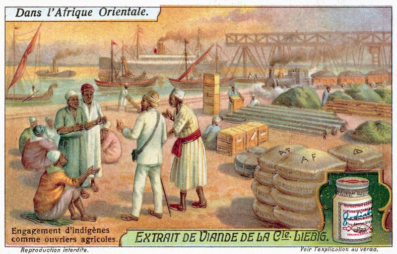 Őshonos mezőgazdasági munkások felvétele (chromolitho) alkotó: European School