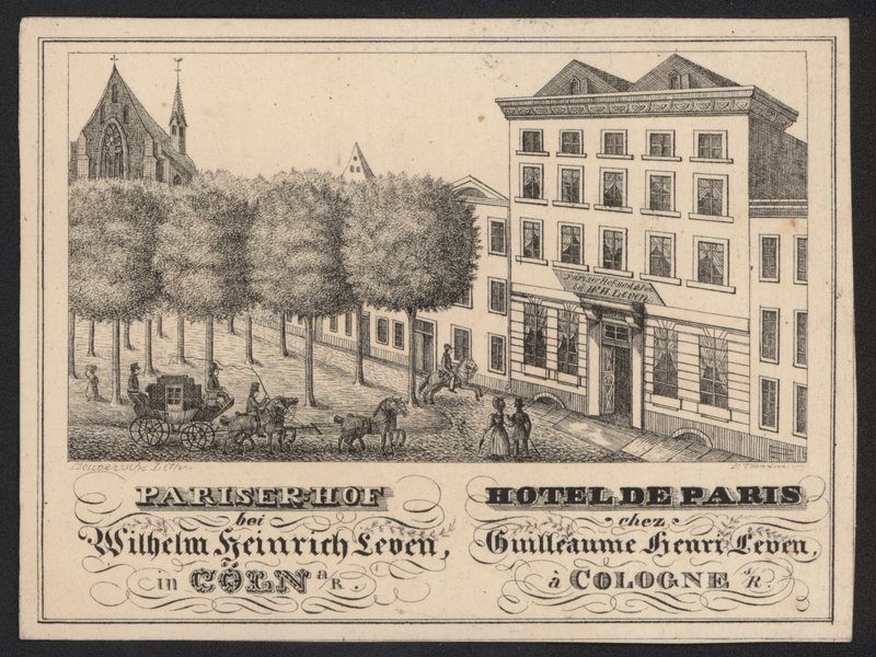 Hotel Trade Card (metszet) alkotó: European School