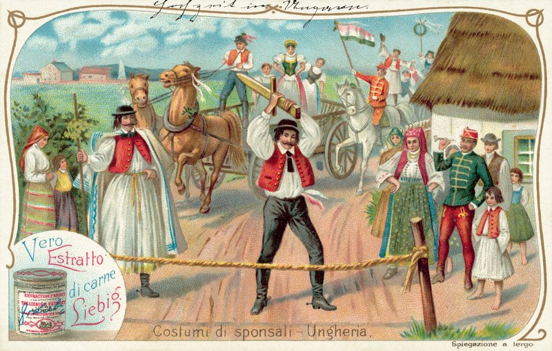 magyar esküvő (chromolitho) alkotó: European School