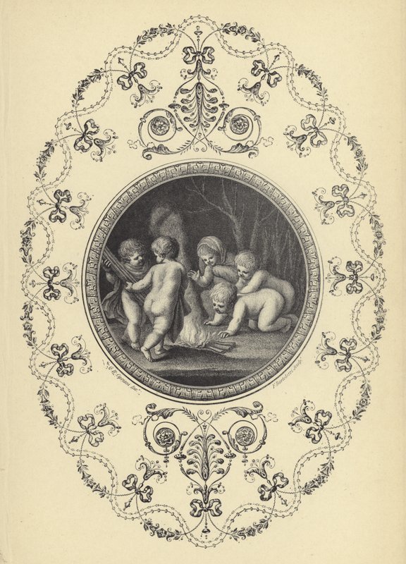 Illusztráció Michael Angelo Pergolesi Díszkönyvéből (metszet) alkotó: European School