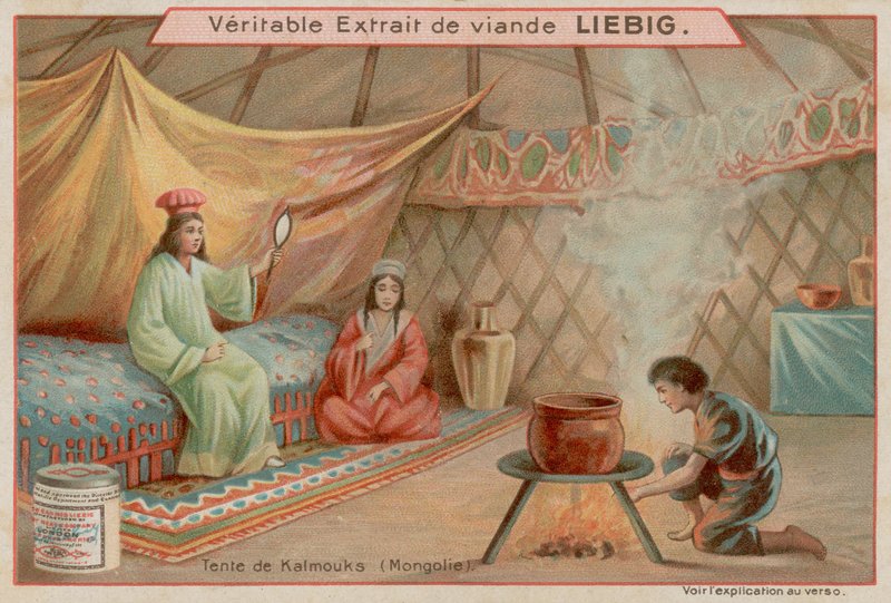 Egy sátor belsejében Mongóliában alkotó: European School