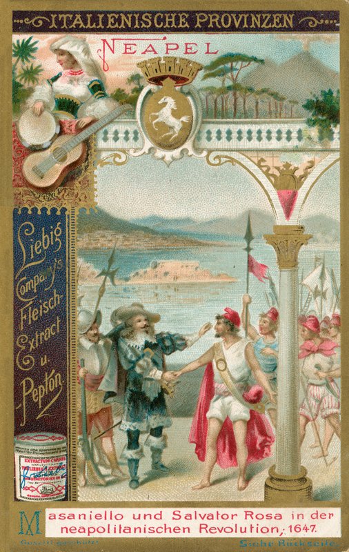 Olasz tartományok, Liebig-kártya, 20. század eleje (kromo) alkotó: European School