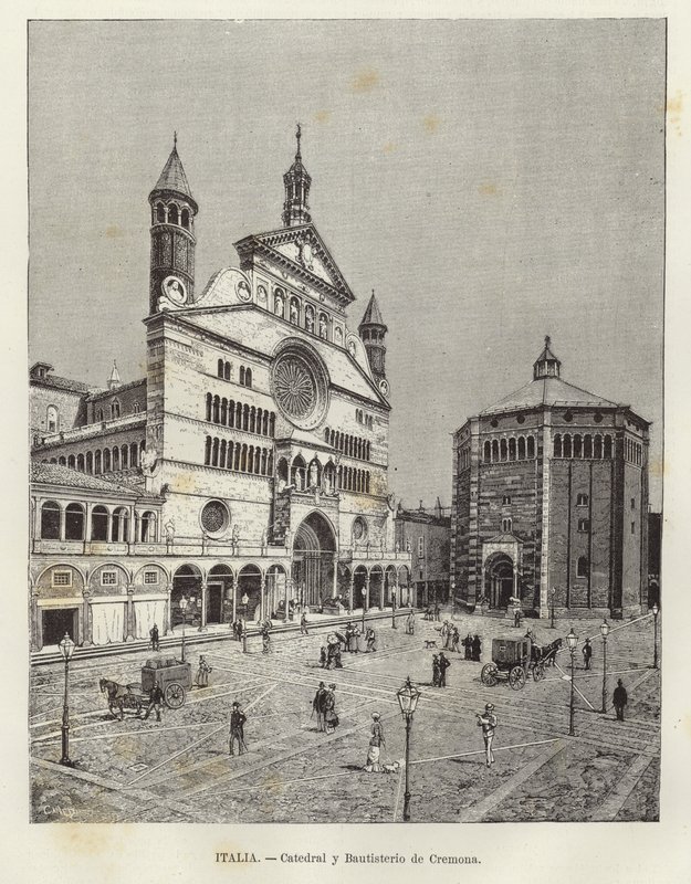 Olaszország - cremonai székesegyház és keresztelőkápolna alkotó: European School