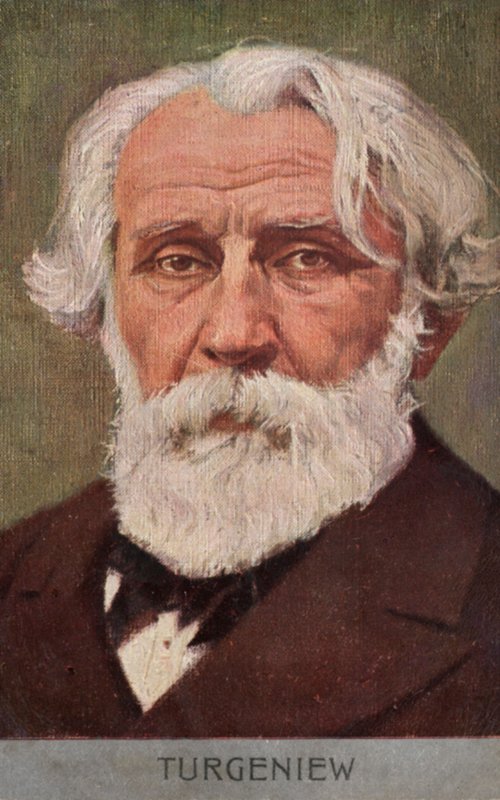 Ivan Turgenyev, orosz regényíró (színes litográfia) alkotó: European School