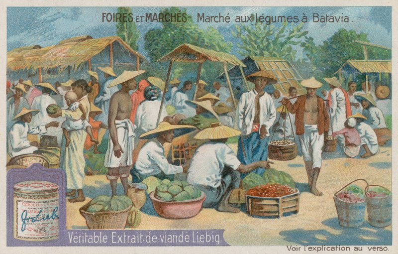 Jakarta zöldségpiac alkotó: European School
