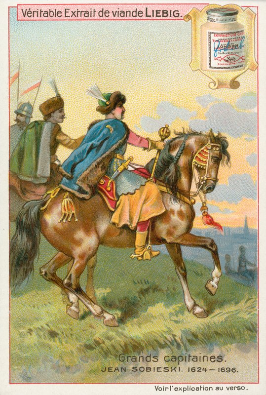 Jean Sobieski, Liebig-kártya, 20. század eleje (kromo) alkotó: European School
