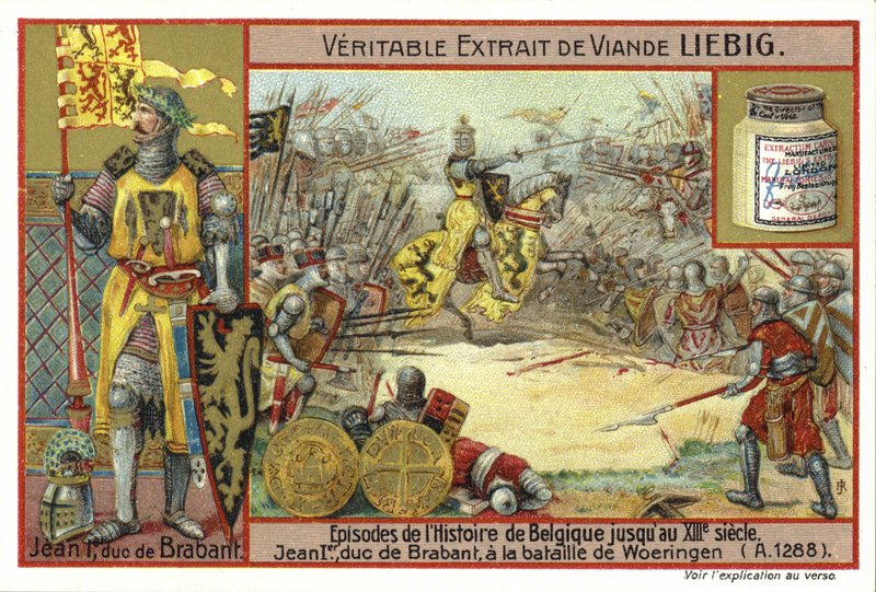 I. János, Brabant hercege a woeringeni csatában, 1288-ban alkotó: European School