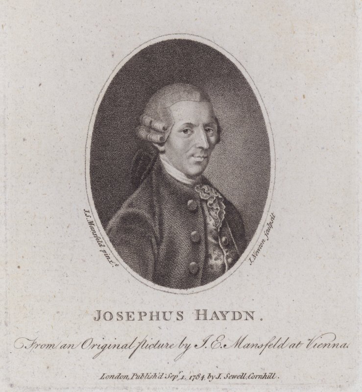 Joseph Haydn, osztrák zeneszerző (metszet) alkotó: European School