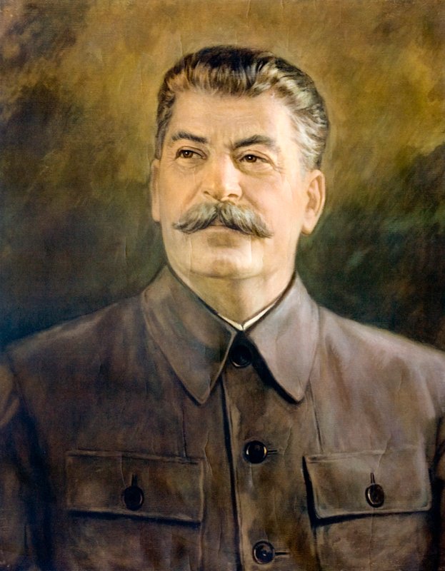 Joszif Sztálin, grúz bolsevik forradalmár, szovjet politikus és vezető (színes litográfia) alkotó: European School