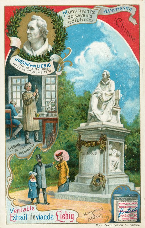 Justus von Liebig, Liebig-kártya, 20. század eleje (kromo) alkotó: European School