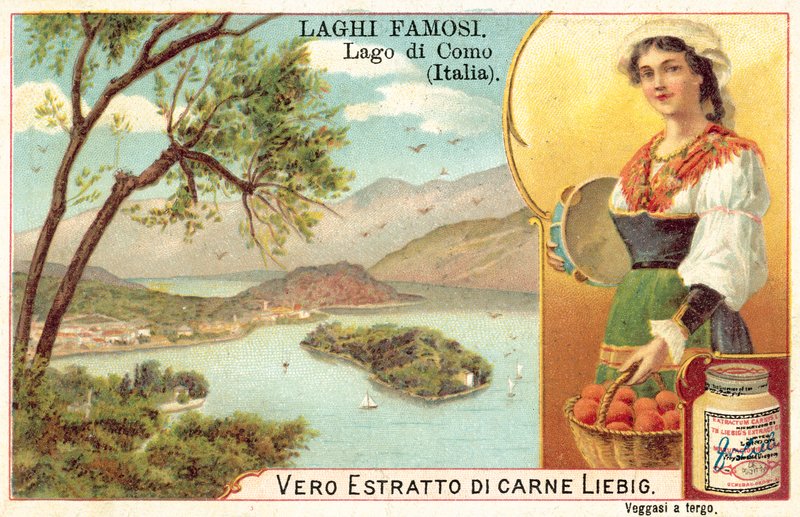 Comói-tó, Olaszország (chromolitho) alkotó: European School